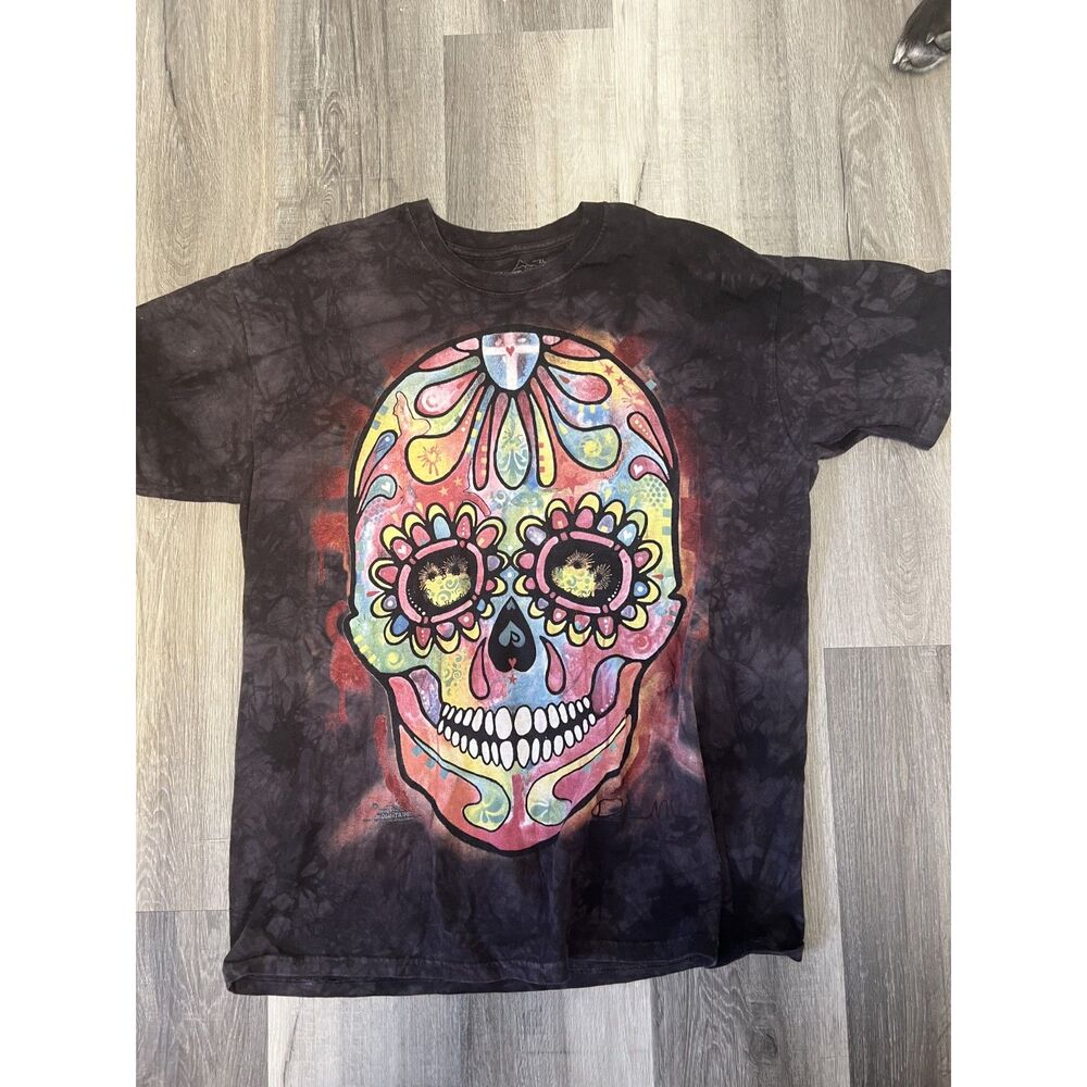 Day of the Dead Tie Die Graphic Tee
